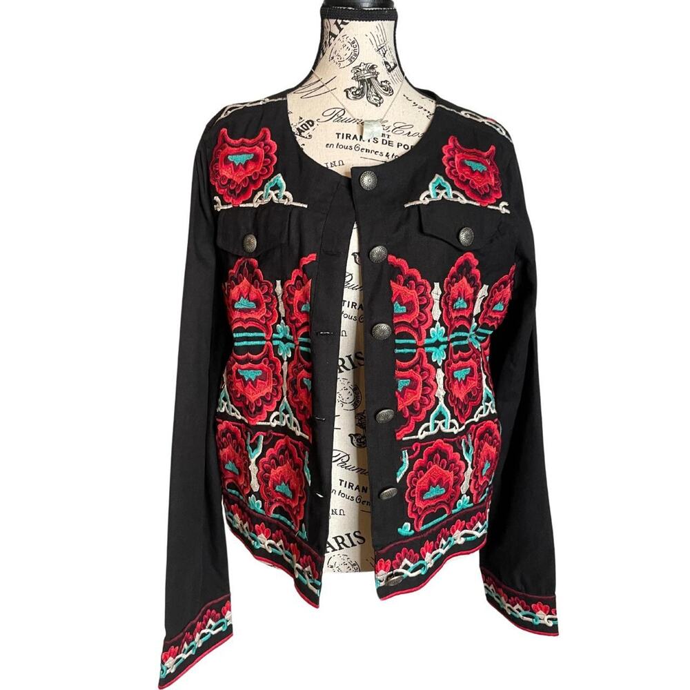 Embroidered western jacket